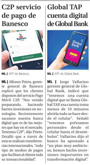$!Pagos digitales, apps y billeteras móviles toman fuerza en la banca