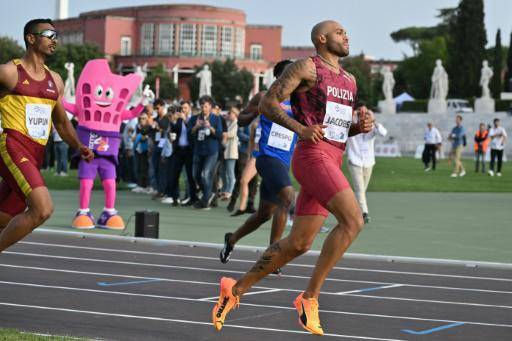Marcell Jacobs gana los 100 metros del Sprint Festival. En Roma, el 18 de mayo de 2024