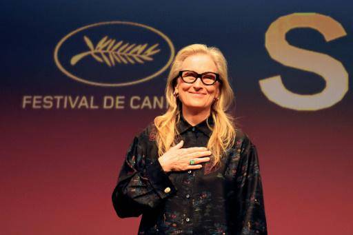 La actriz estadounidense Meryl Streep en una charla con el público en Cannes, el 15 de mayo de 2024