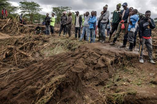Una zona afectada por deslizamientos de tierra provocados por las lluvias torrenciales y las inundaciones en Mai Mahiu, Kenia, el 30 de abril de 2024