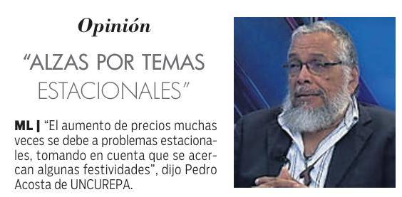 Aceite, verduras y carnes registran aumento de precios $!Aceite, verduras y carnes registran aumento de precios