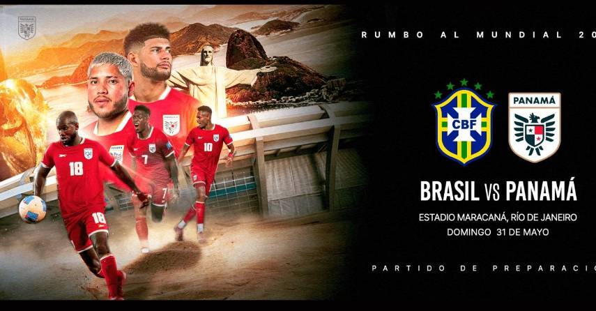 Panamá se medirá a Brasil en un partido de talla mundial en el Maracaná