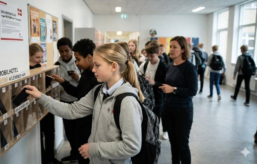 Dinamarca quiere prohibir los celulares en las escuelas