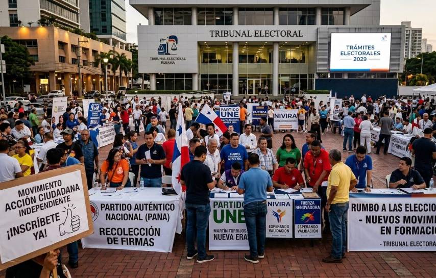 Movimientos políticos buscan su espacio en el padrón electoral