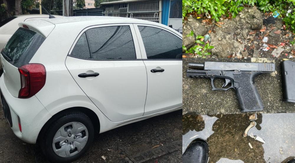 Recuperan auto y arma de fuego involucrada en un asalto en Los Pueblos
