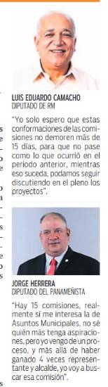 $!Inician las conversas por el control de las 15 comisiones