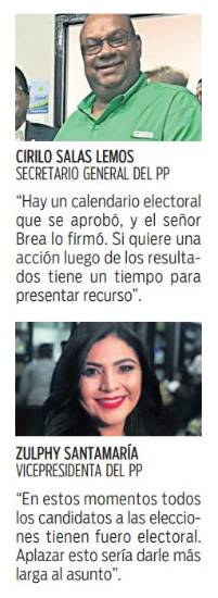 $!Brea pide suspensión de elecciones internas del PP