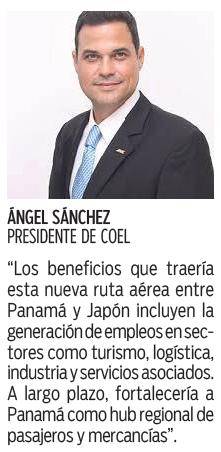 $!Vuelo Panamá-Tokio “fortalecerá” el sector logístico y comercial