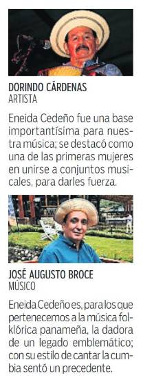 $!Eneida Cedeño: 100 años de la “Diosa de la saloma”