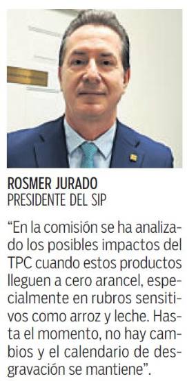 $!Desgravación arancelaria del TPC en su etapa final