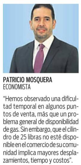 $!La ACODECO descarta escasez de gas de 25 libras