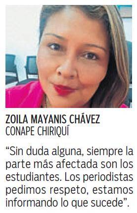 $!La crisis en la Unachi divide a la prensa y gremios en Chiriquí