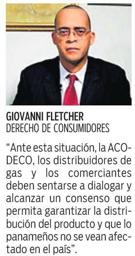 $!La ACODECO descarta escasez de gas de 25 libras