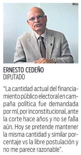 $!Ley propone menos dinero para campañas y más castigo al fraude