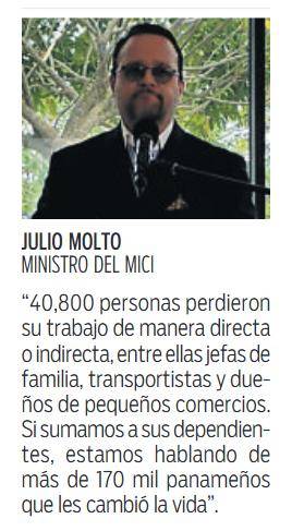 $!El país dejó de percibir B/.6,300 millones por cierre de la mina