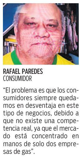$!La ACODECO descarta escasez de gas de 25 libras