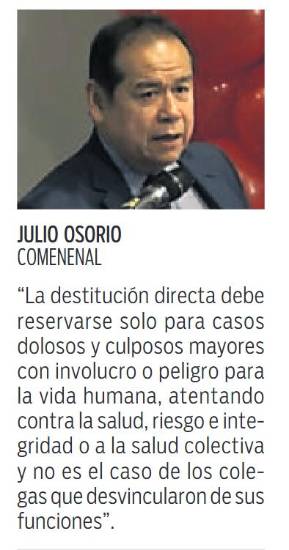 $!Comenenal exige reintegro de médicos destituidos