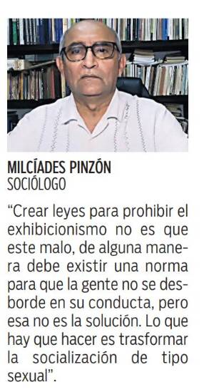 $!Ley: las conductas exhibicionistas serían penalizadas