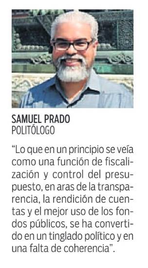 $!Presupuesto se aleja de su rol y prioriza la confrontación