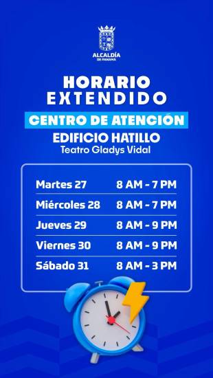 $!Alcaldía de Panamá extiende horario para presentar la Declaración Jurada de Ingresos