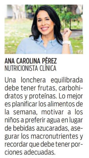 $!Agua y frutas frescas, la base de una lonchera escolar saludable