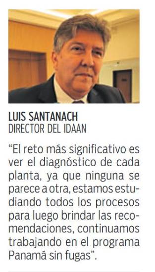 $!El Idaan refuerza el sistema de agua, Azuero no puede tomarla