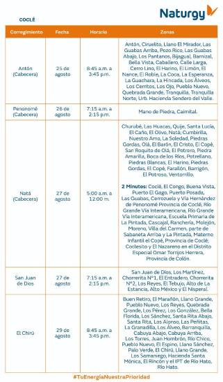 $!AVISO IMPORTANTE: Trabajos de mantenimiento en la red eléctrica del 24 al 30 de agosto de 2026