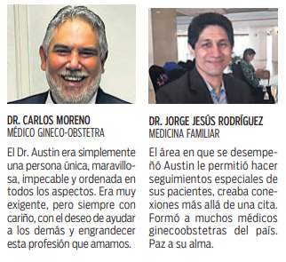 $!Fallece Karl Austin, maestro de la ginecología panameña