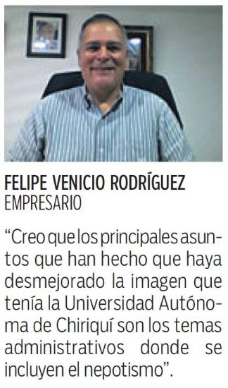 $!Sector empresarial de Chiriquí se pronuncia por crisis de la Unachi