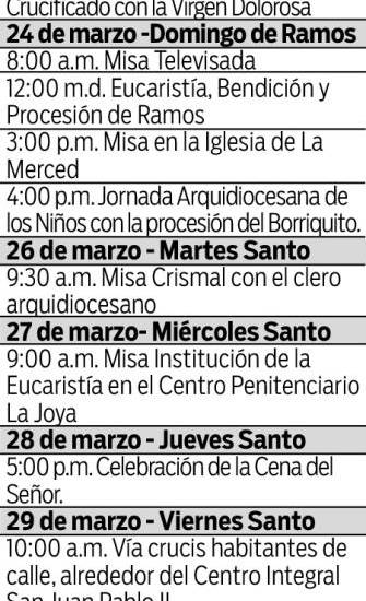 Eventos de Semana Santa
