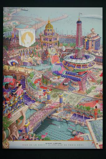 Un cartel surrealista en forma de díptico para los Juegos Olímpicos de París-2024