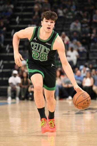 El jugador de los Boston Celtics, Hugo Gonzalez, durante una partido contra Memphis Grizzlies en el FedExForum de Memphis, Tennessee, el 20 de marzo de 2026. Matthew A. Smith/Getty Images/AFP