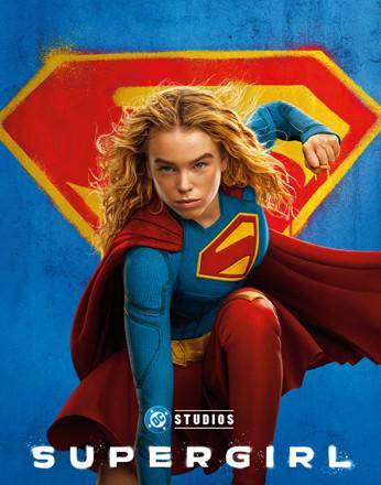 Warner Bros. Pictures | Afiche de la película Supergirl con su protagonista Milly Alcock.