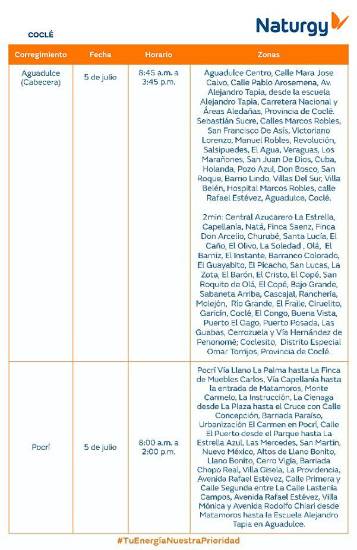 $!AVISO IMPORTANTE: Trabajos de mantenimiento en la red eléctrica del 29 de junio al 5 de julio de 2026