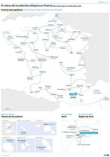 Grecia entrega la llama olímpica a los organizadores de París-2024