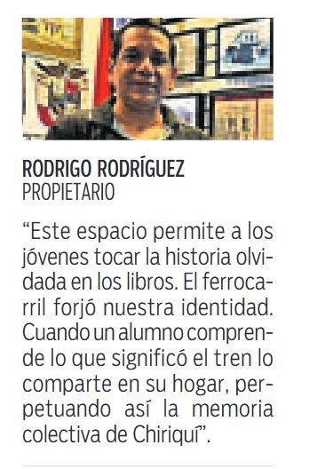 $!Museo privado en David rescata la historia del Ferrocarril de Chiriquí