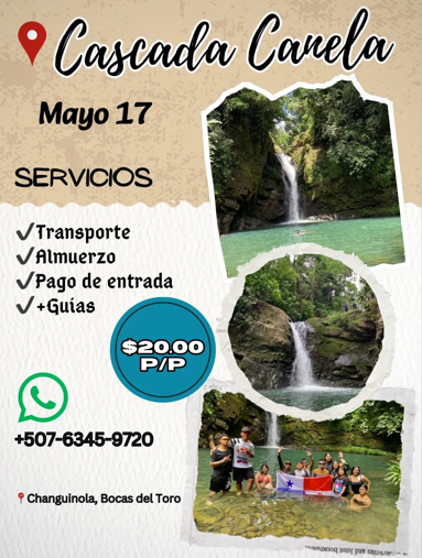 Cascada Canela impulsa el ecoturismo en Changuinola