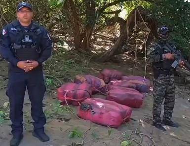 Incautan 240 paquetes de drogas en Los Santos