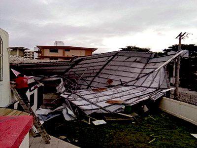 Vendaval azota comunidades en Colón