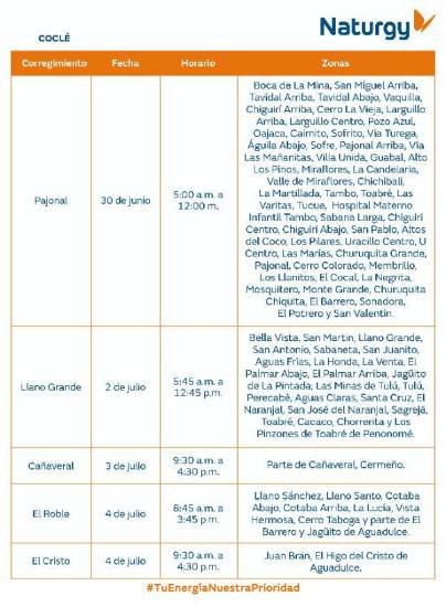 $!AVISO IMPORTANTE: Trabajos de mantenimiento en la red eléctrica del 29 de junio al 5 de julio de 2026