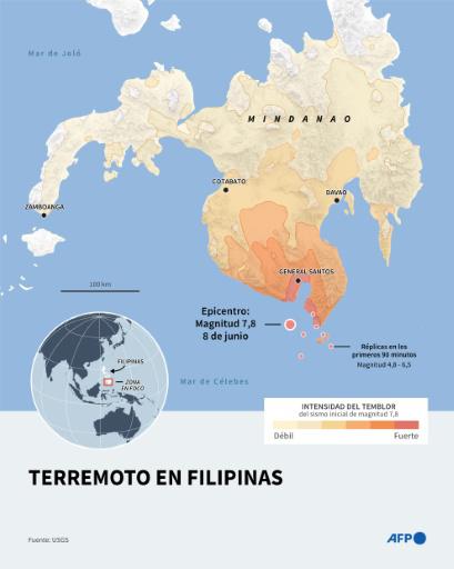 El sismo de Filipinas deja 41 muertos y los pacientes son atendidos a la intemperie