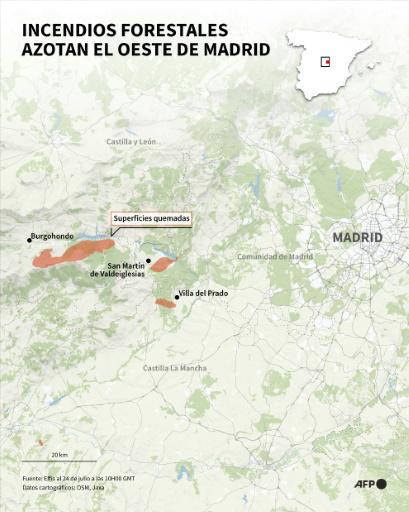 Más de 160.000 evacuados por los incendios que arrasan España y Francia