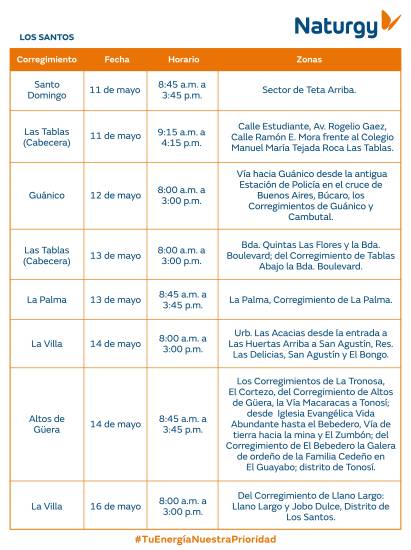 $!AVISO IMPORTANTE: Trabajos de mantenimiento en la red eléctrica del 11 al 17 de mayo de 2026