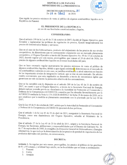 $!Gobierno fija precios tope de combustibles por seis meses