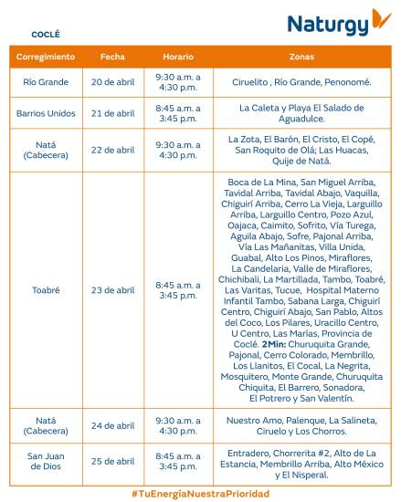 $!Aviso importante: Trabajos de mantenimiento en la red eléctrica del 20 al 26 de abril de 2026