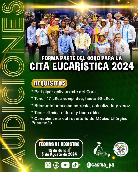 $!Arquidiócesis abre convocatoria para el coro de la Cita Eucarística 2024