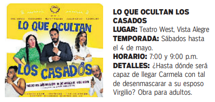 $!Semana de estrenos y despedidas en el teatro