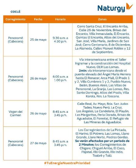 $!AVISO IMPORTANTE: Trabajos de mantenimiento en la red eléctrica del 25 al 31 de mayo de 2026