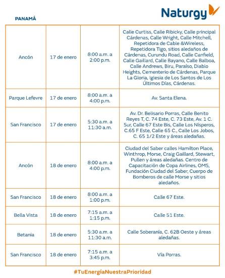 $!Aviso importante: Trabajos de mantenimiento en la red eléctrica del 12 al 18 de enero 2026