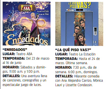$!Semana de estrenos y despedidas en el teatro